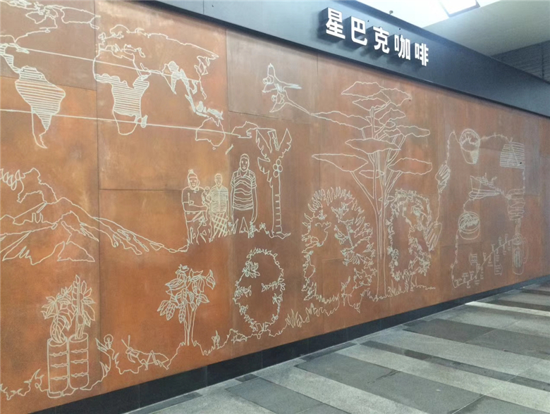 龙江镇耐候钢幕墙